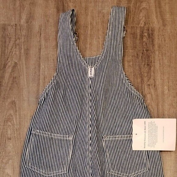 Key Bib Overalls Boys Denim Railroad Conductor Farmer 12M - NWT - Picture 3 of 7